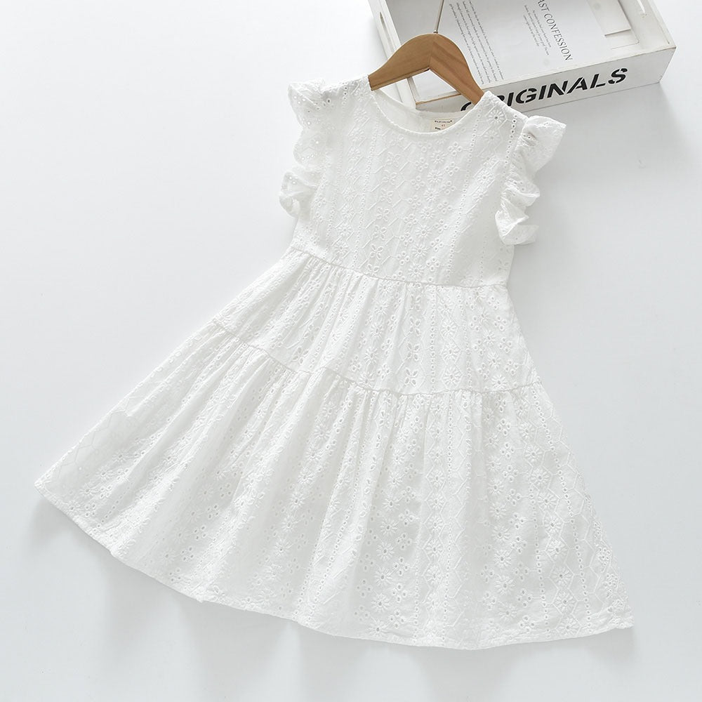 Vestido Broderie blanco🤍 ideal año nuevo 🥂✨1406