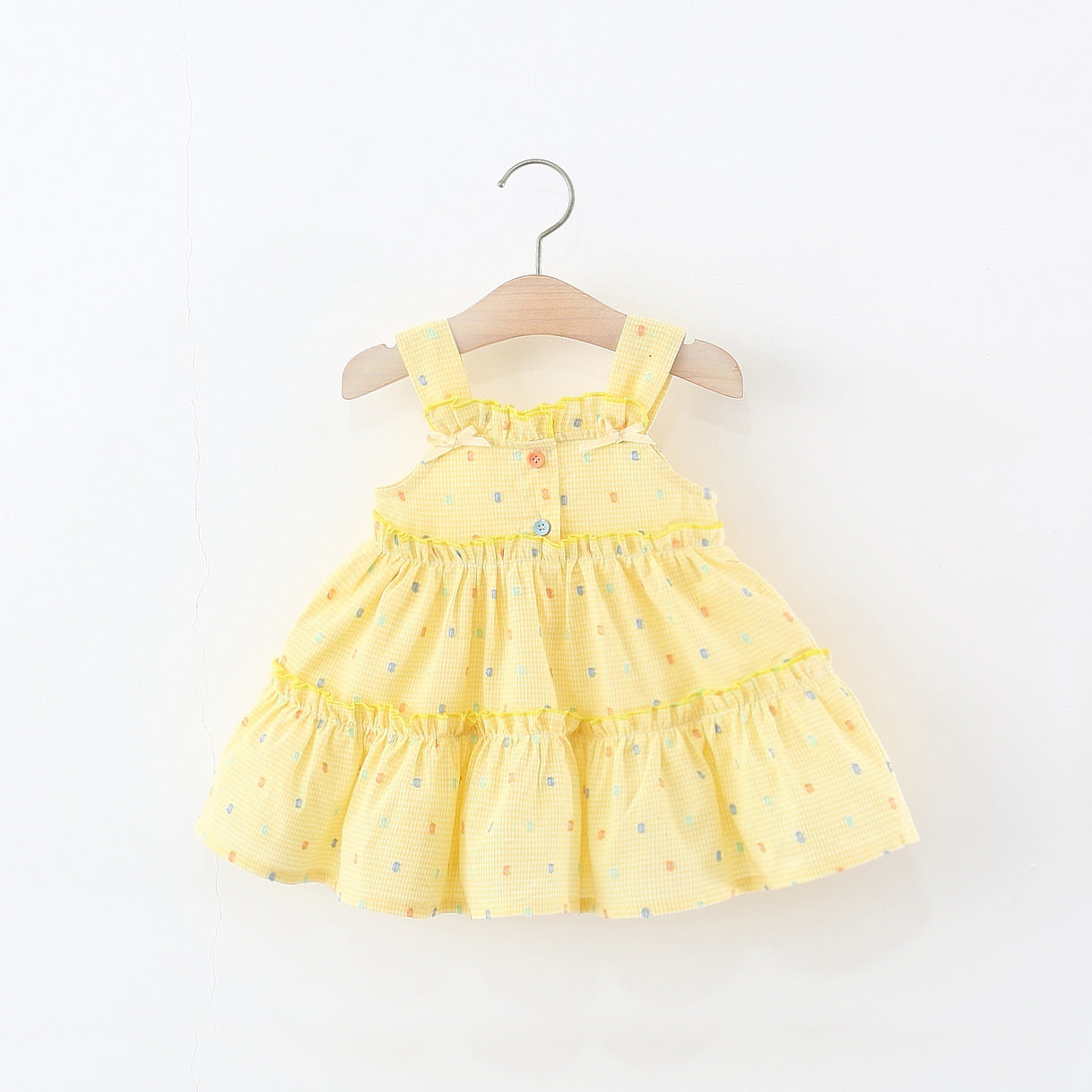 Vestido sin mangas, suelto, frezco, Amarillo 🌼 1156