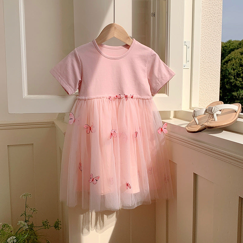 Vestido Rosa Mariposas🌸🦋 1198