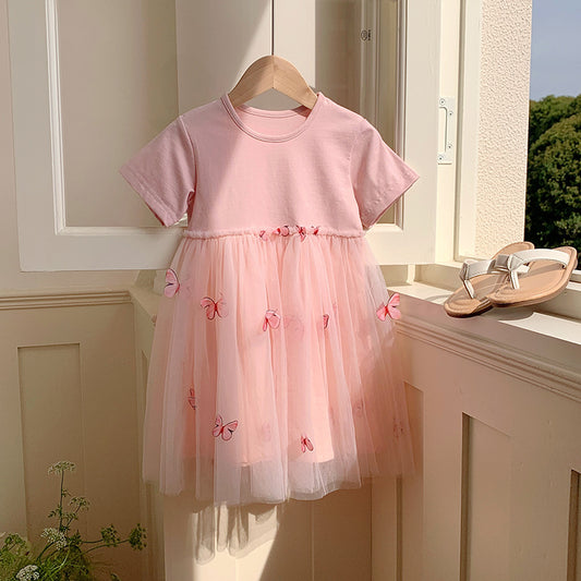 Vestido Rosa Mariposas🌸🦋 1198