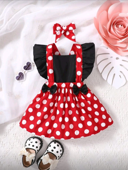 Vestido Minnie rojo, pre cumple❣️✨1288