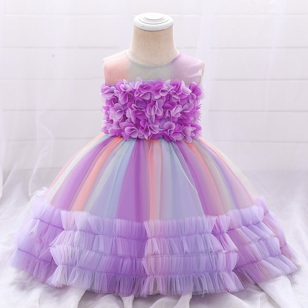 Vestido Lila, Arcoíris, Unicornio 💟✨1378