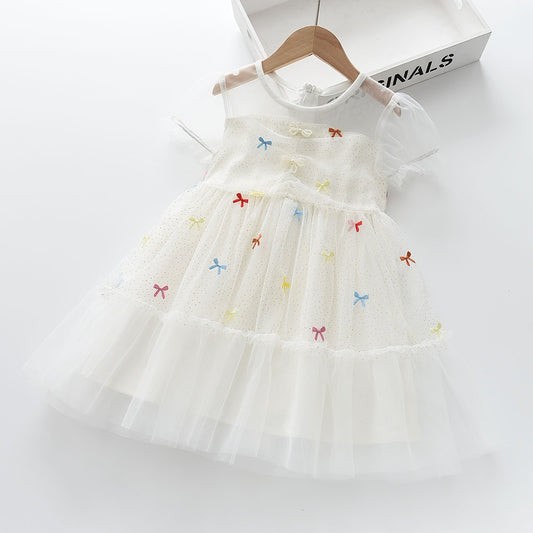 Vestido Blanco año nuevo🥂, mangas, mariposas 🦋✨1369