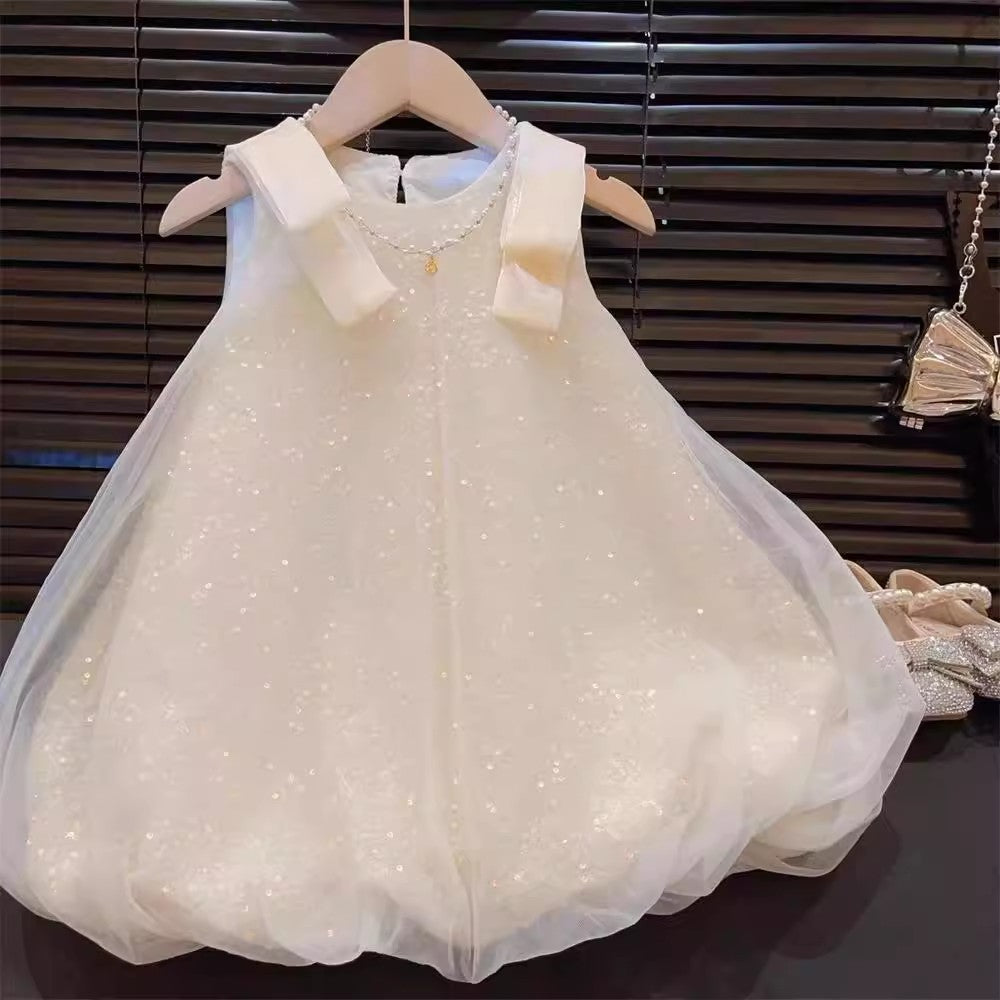 Vestido Beige con Brillos año nuevo✨1429