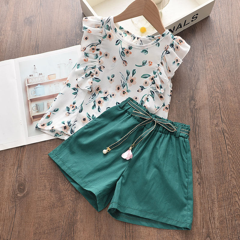 Conjunto verde blusa más short🎄💚 1468