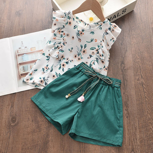 Conjunto verde blusa más short🎄💚 1468