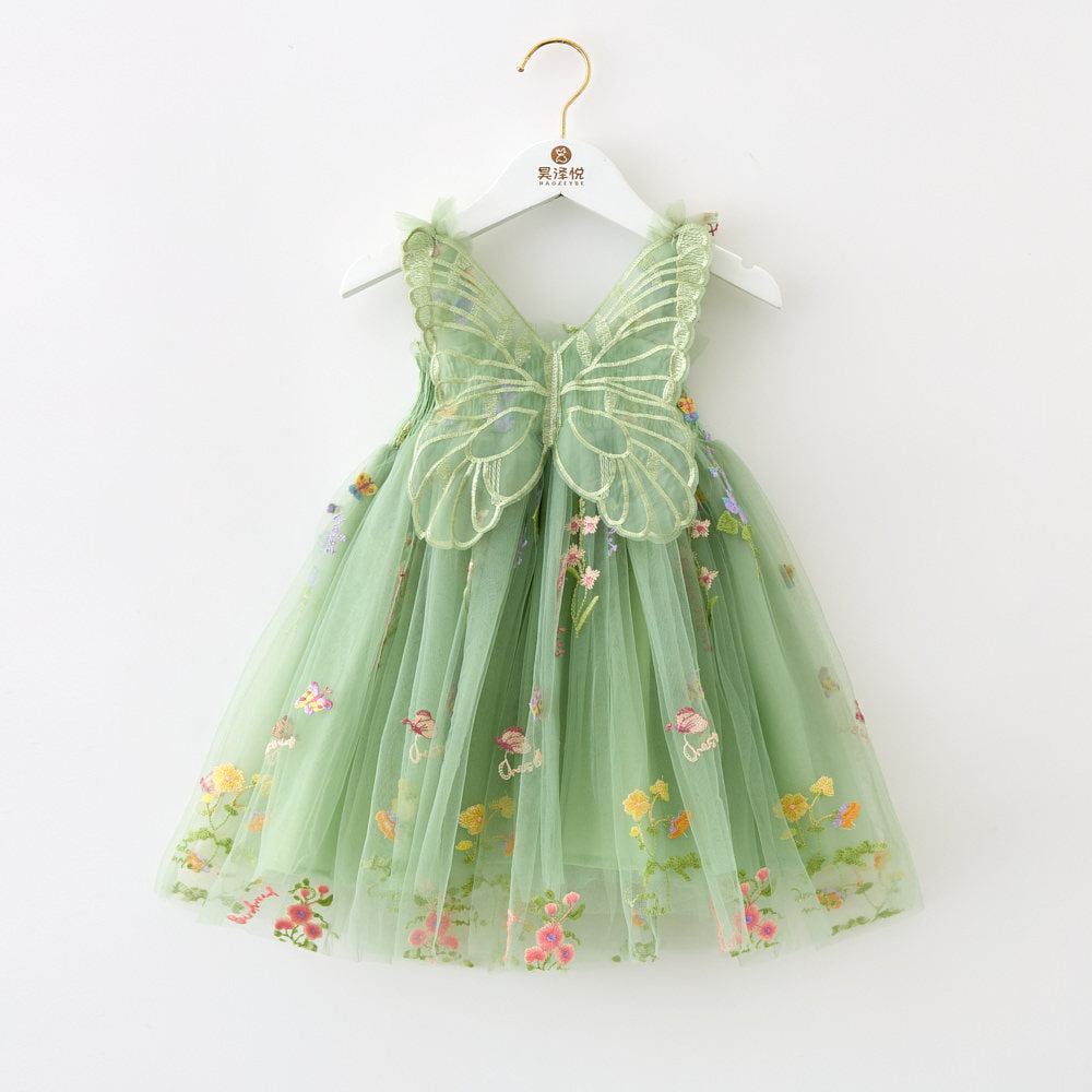 Vestido Verde mariposa con detalle de alitas en la espalda🦋💚1479