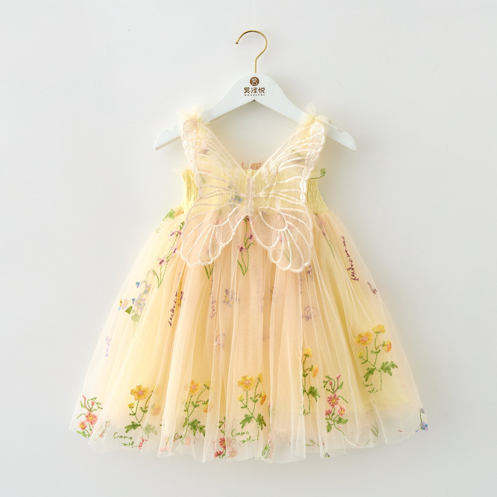 Vestido Ada en Amarillo con detalle de alas en la espalda🦋🌼 1472