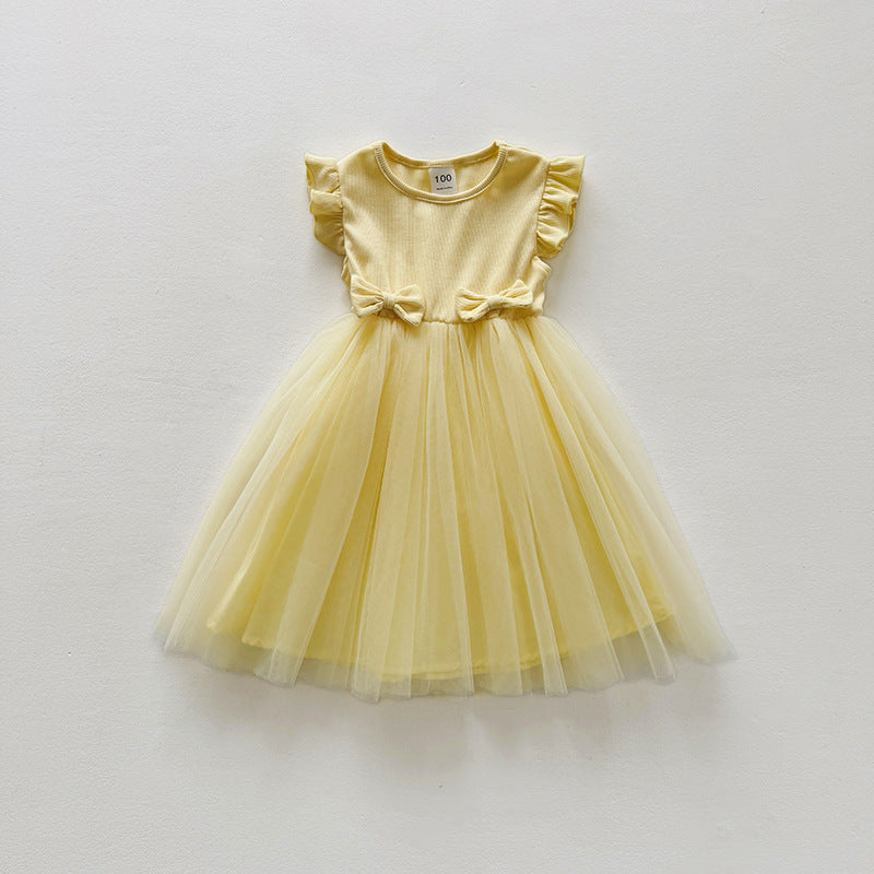 Vestido Amarillo con tull🌼✨ 1471
