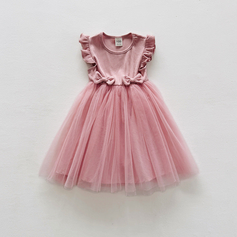 Vestido tull rosa 🩷🎀🌸 1592