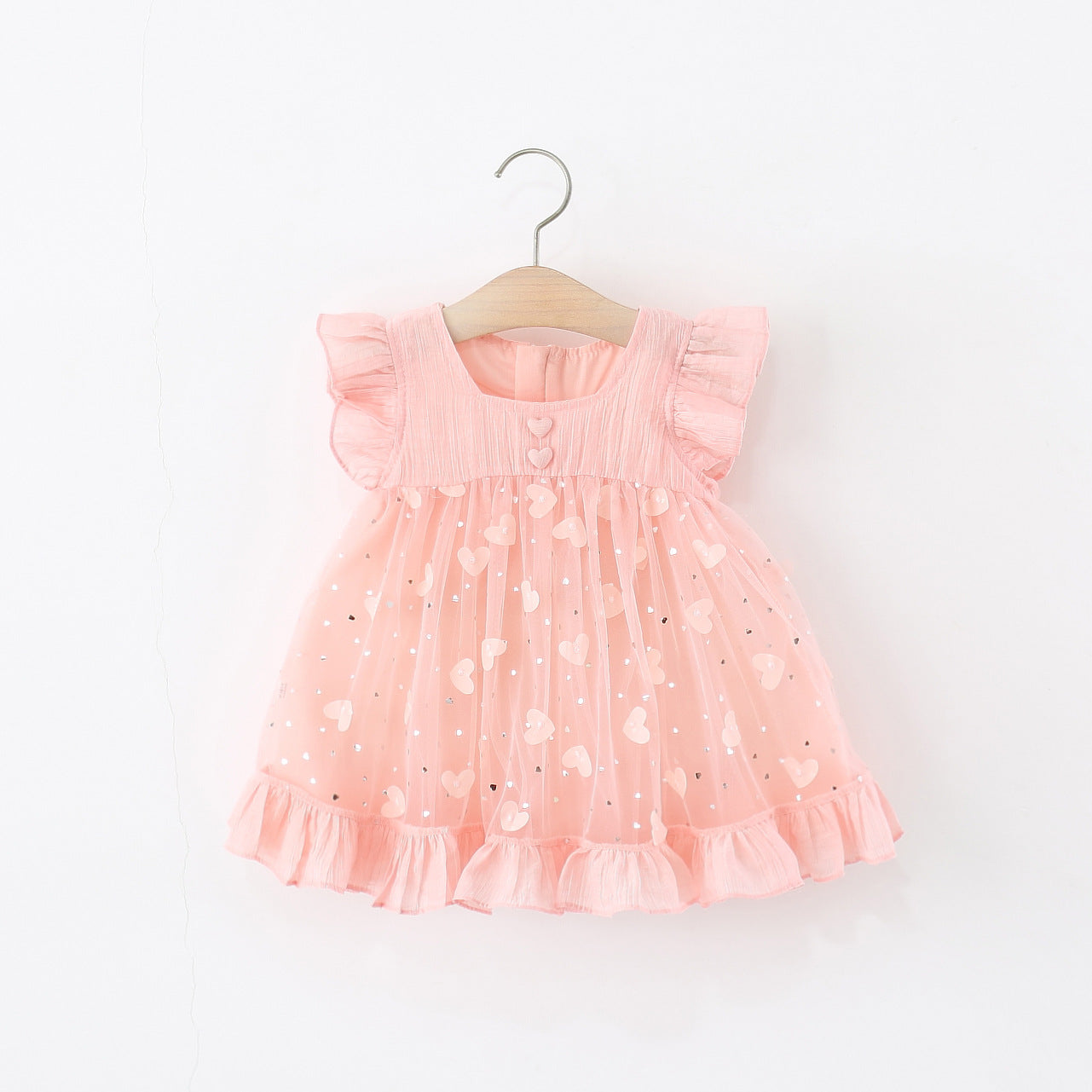 Vestido Rosa, corazones 🩷🎀🌸1589