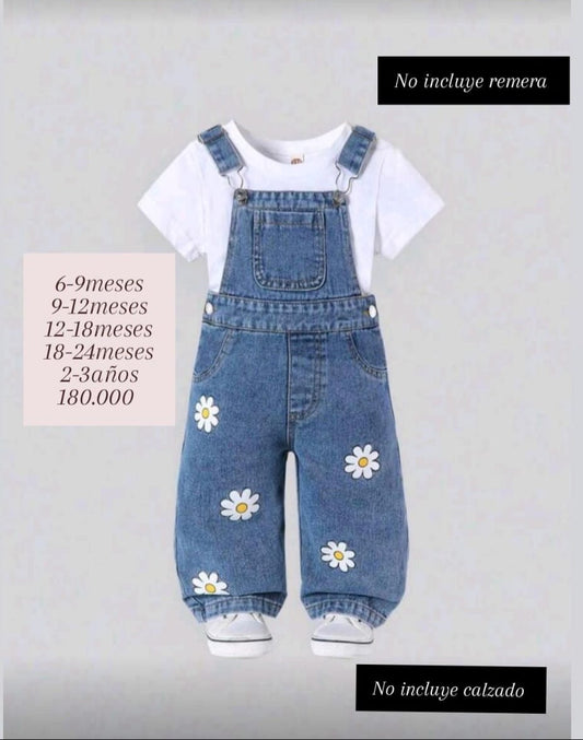 Jardinera de jeans margaritas🌼 1532