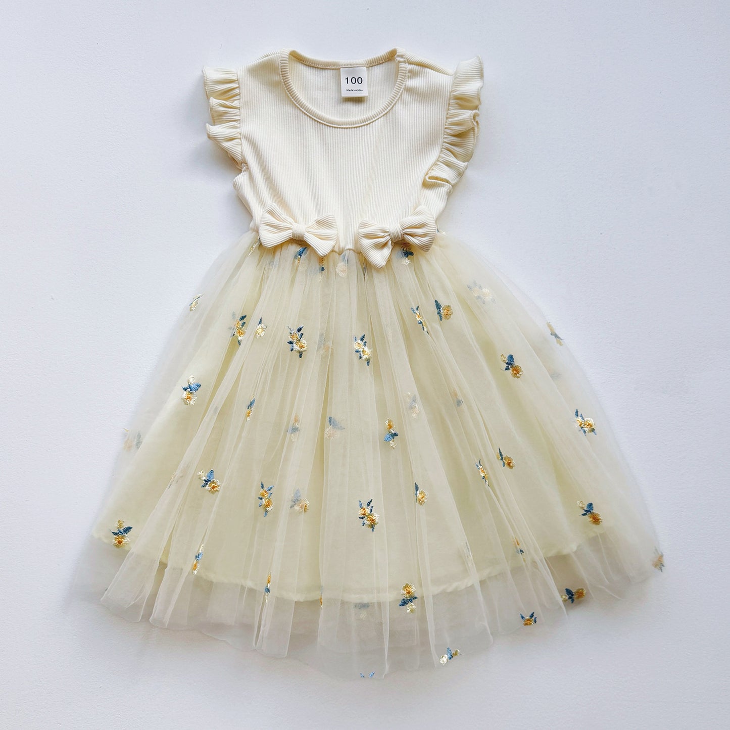 Vestido beige tull🤍🌟1566