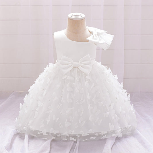 Vestido Blanco Mariposas🤍✨2044BL