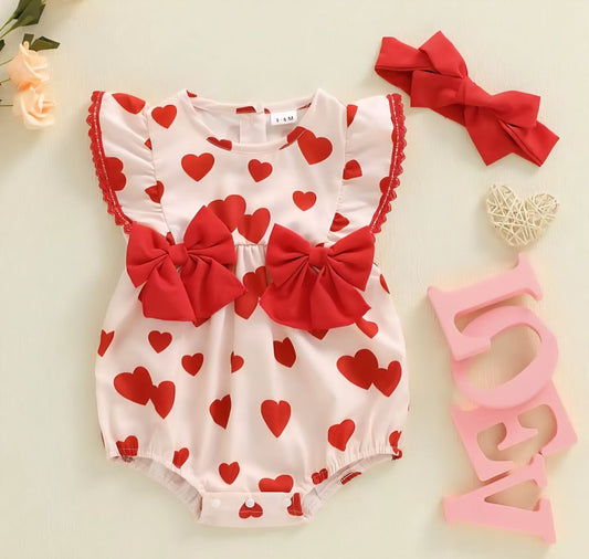 Body con corazones más vincha ♥️ 1741