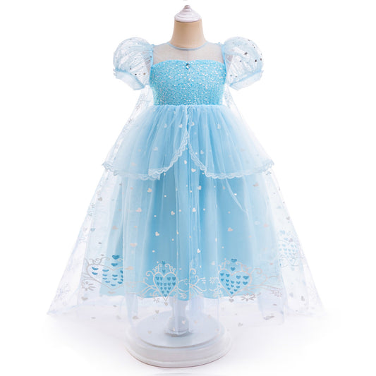 Vestido celeste princesa, Frozen  2006