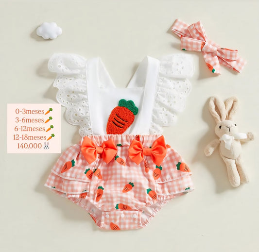 Body más vincha conejo, pascua🐰2090