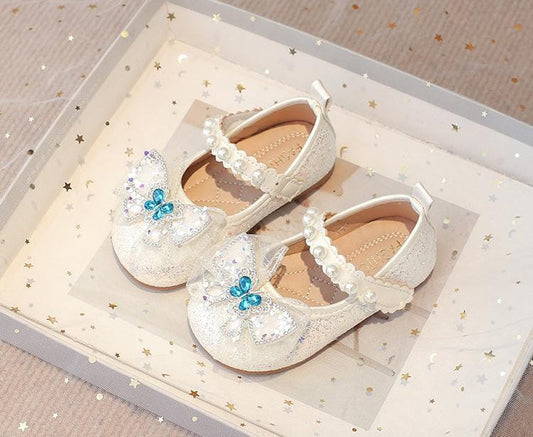 Calzado, zapatos beige con brillos y perlas✨🎀26032B
