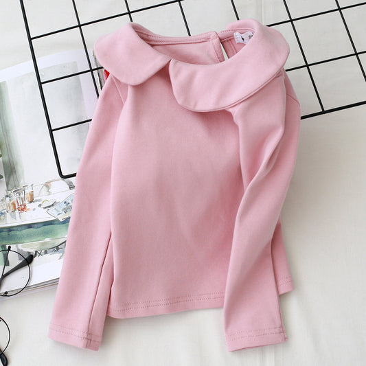 Básica mangas largas rosa vieja con detalle en cuello🌸 2591
