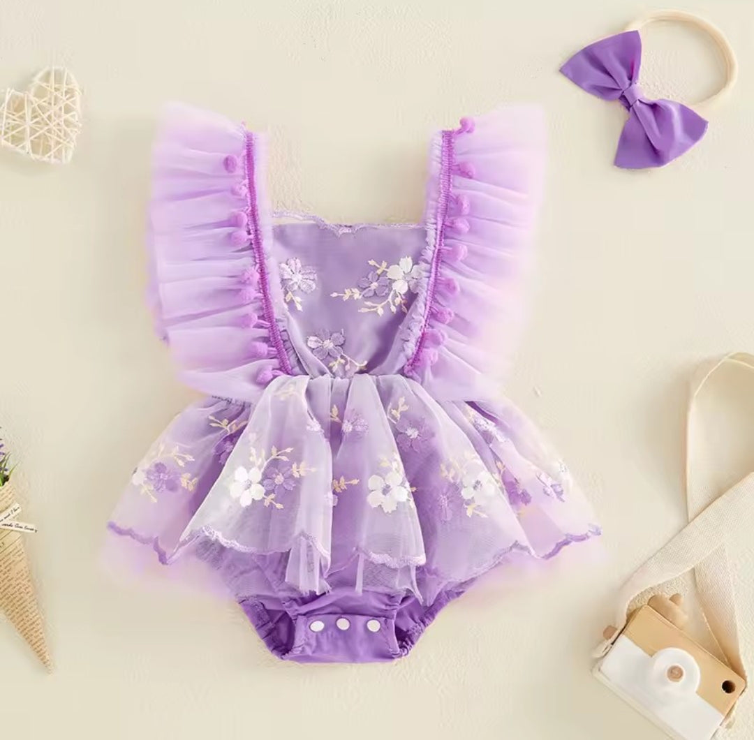 Vestibody más vincha lila💜 2595
