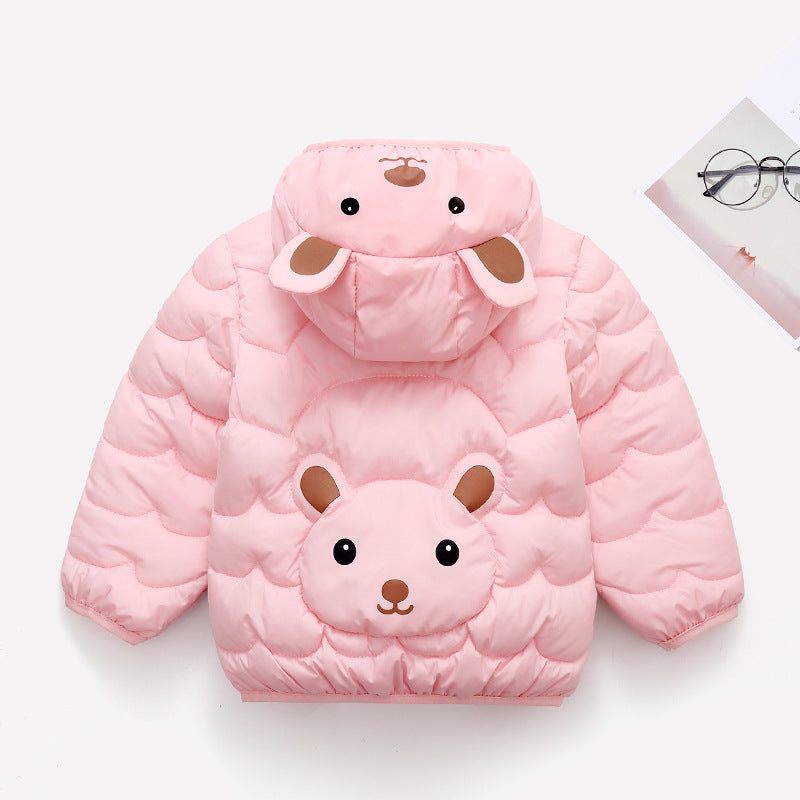 Camperita, campera, rompe viento rosa, osito, inv 2626