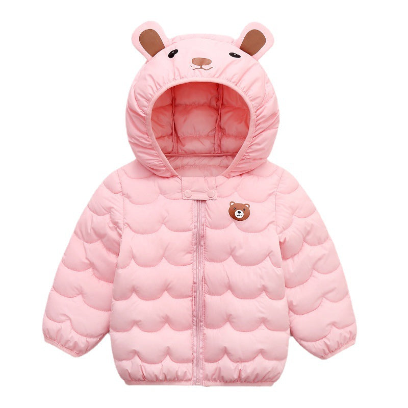 Camperita, campera, rompe viento rosa, osito, inv 2626