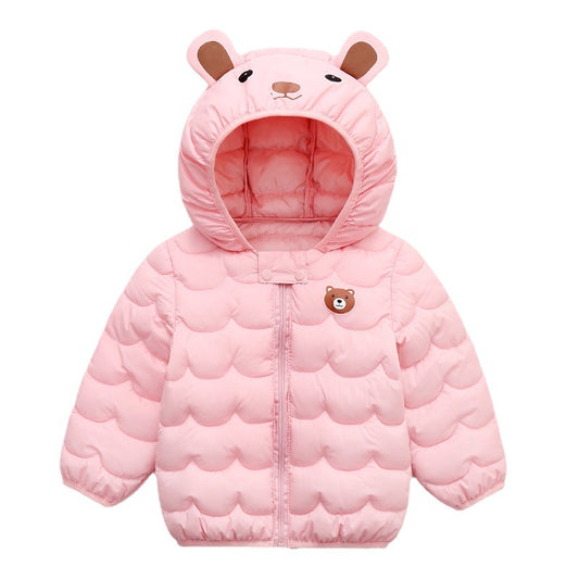 Camperita, campera, rompe viento rosa, osito, inv 2626