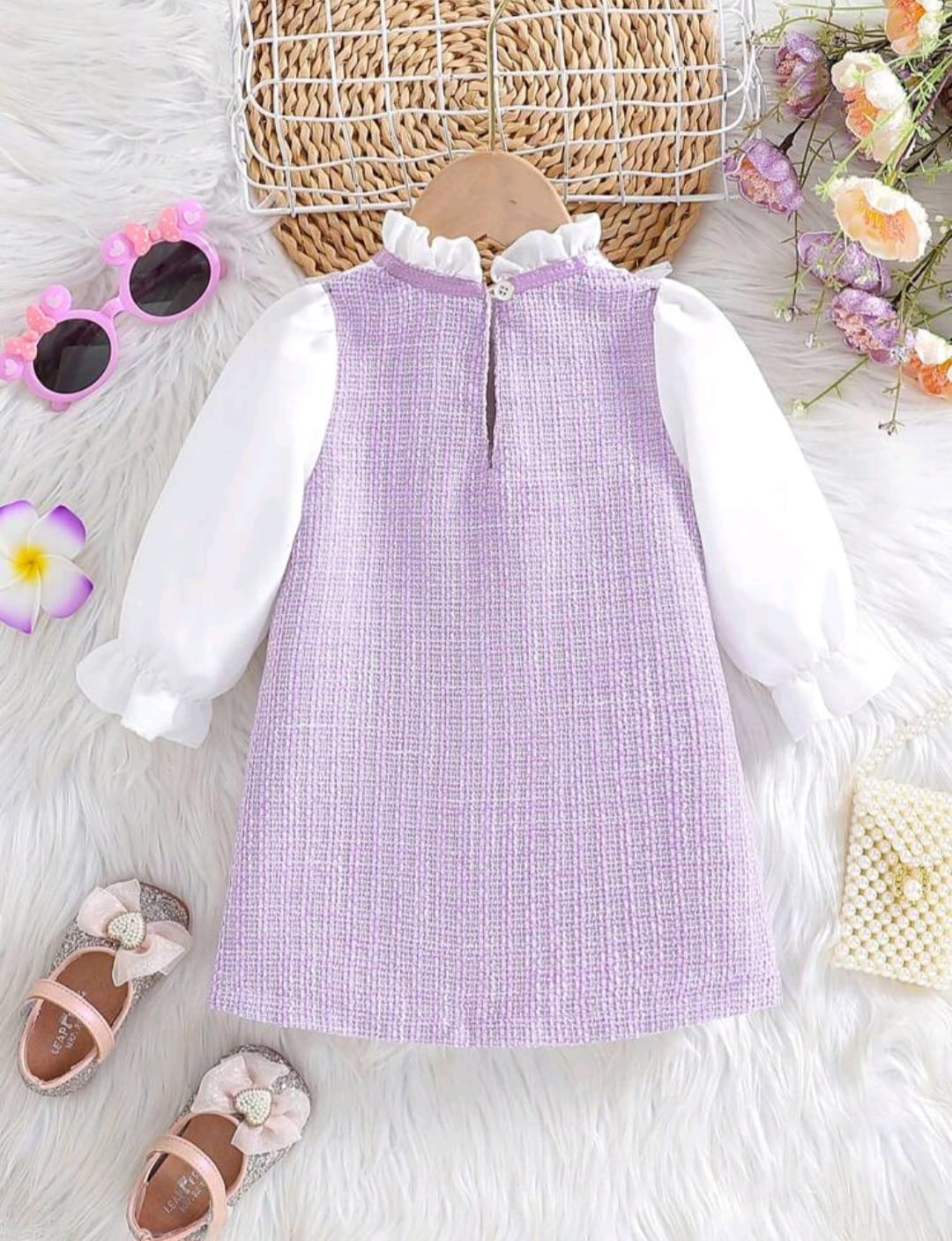Vestido Mangas largas lila 💜✨ 3204