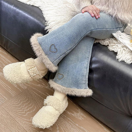 Jeans, pantalón, peludo, frizado🤍24035