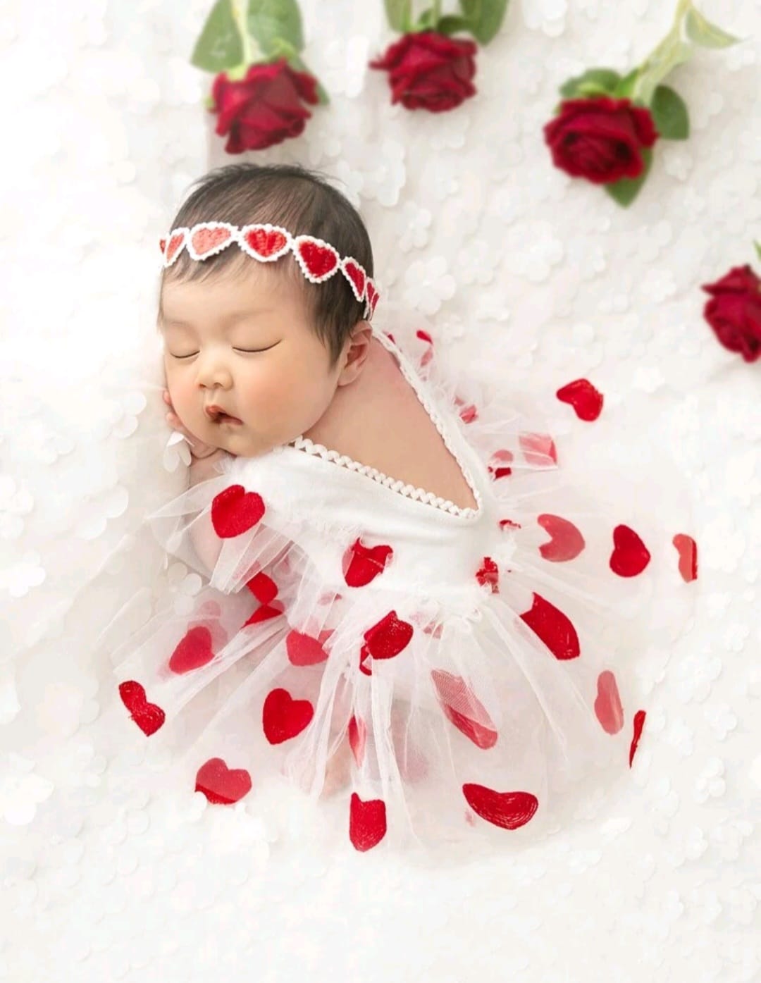 Vestibody blanco con corazones, san Valentín, RN ❤️ 3423