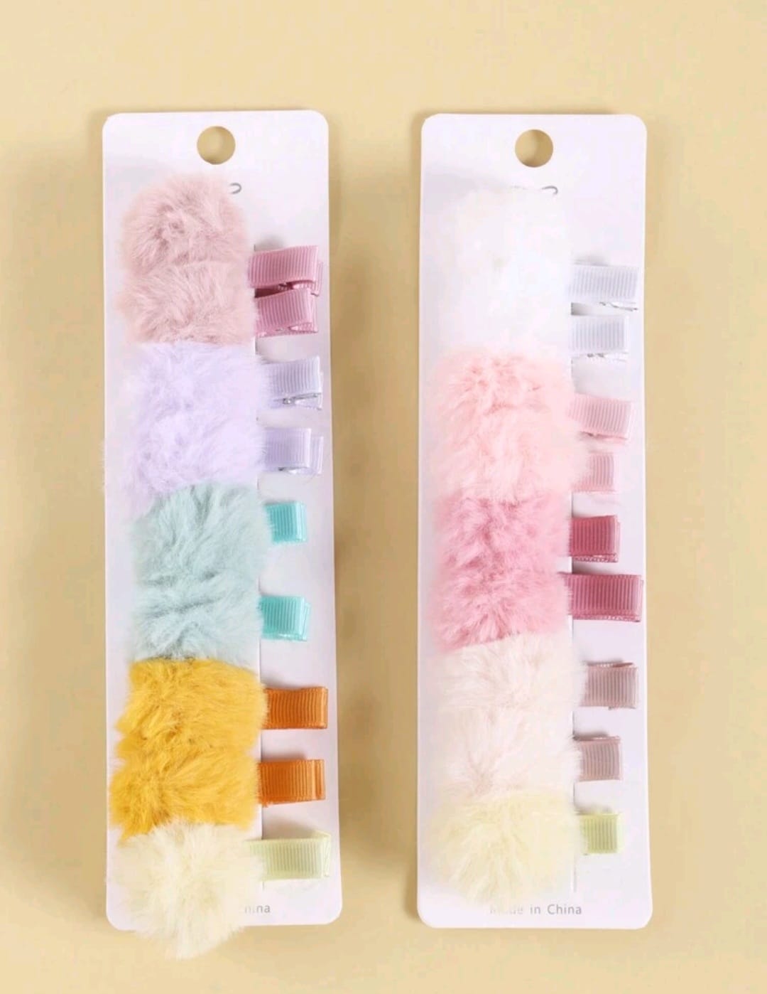 Hebillas, hebillitas, pompón, accesorios, el par 🌈 3421