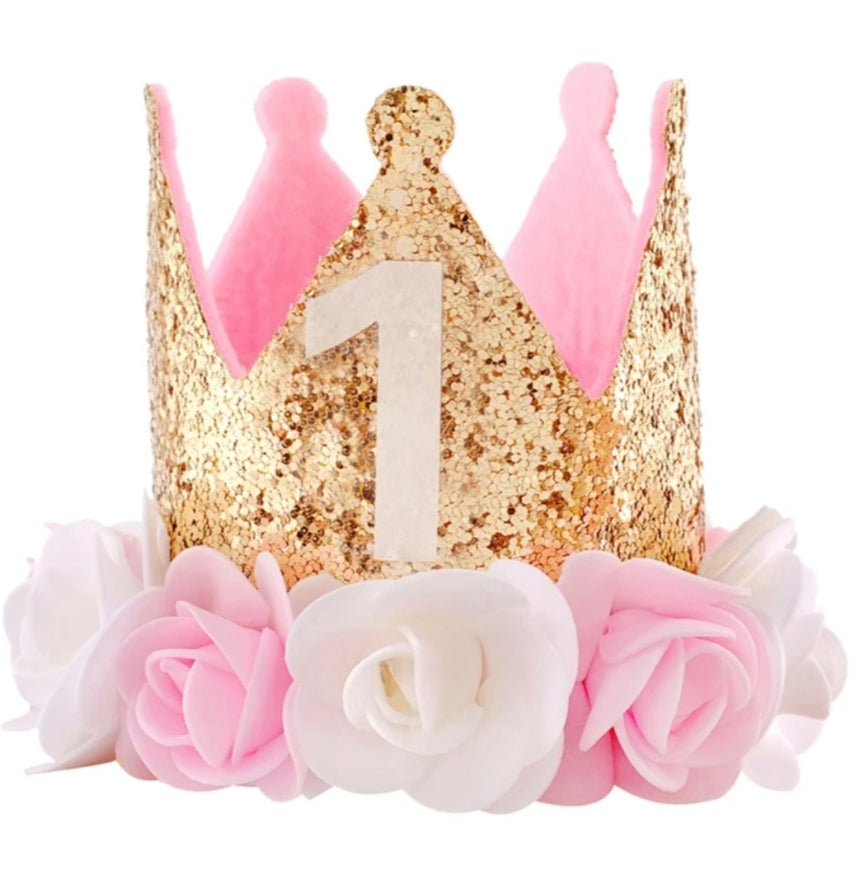 Corona de cumpleaños, tiara, accesorio🌸🩷3372