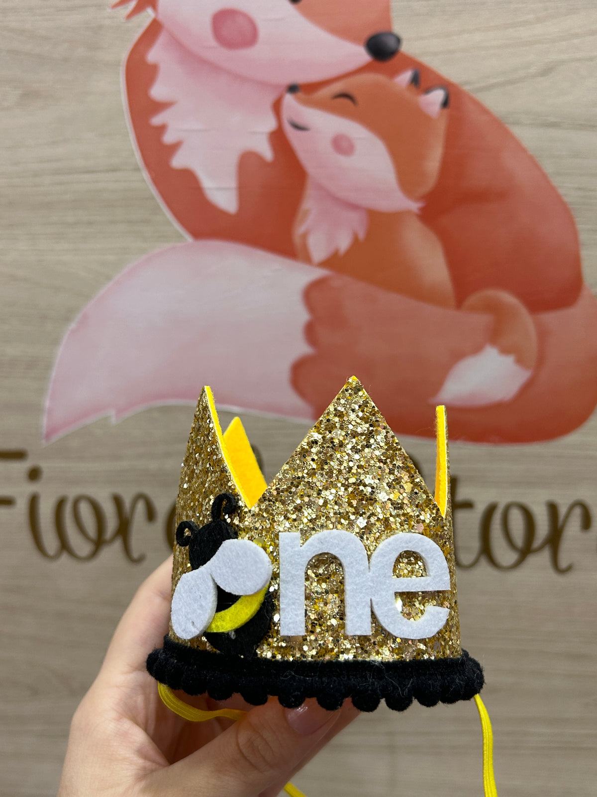 Corona de cumpleaños, tiara, accesorio, abejita🐝💛3373