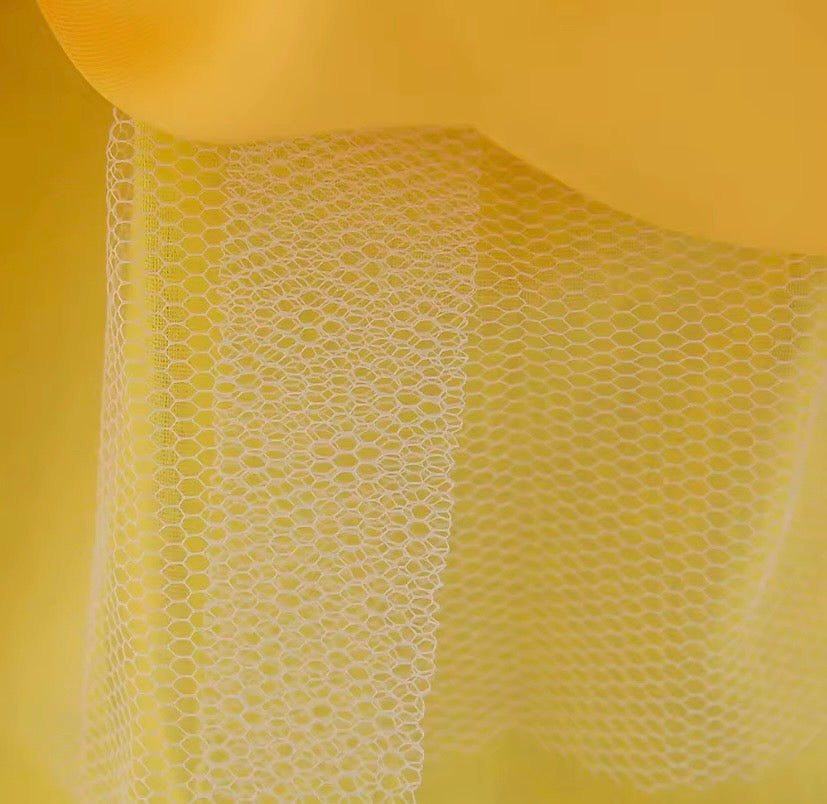 Vestido amarillo, brillos, abejita, abeja, 🐝 💛 3510