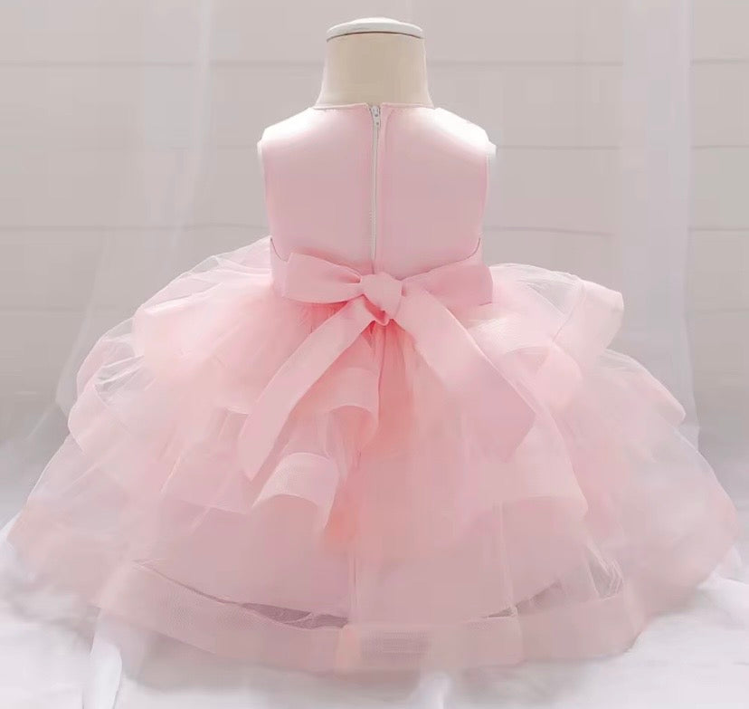 Vestido rosa con brillos 💖 2039R
