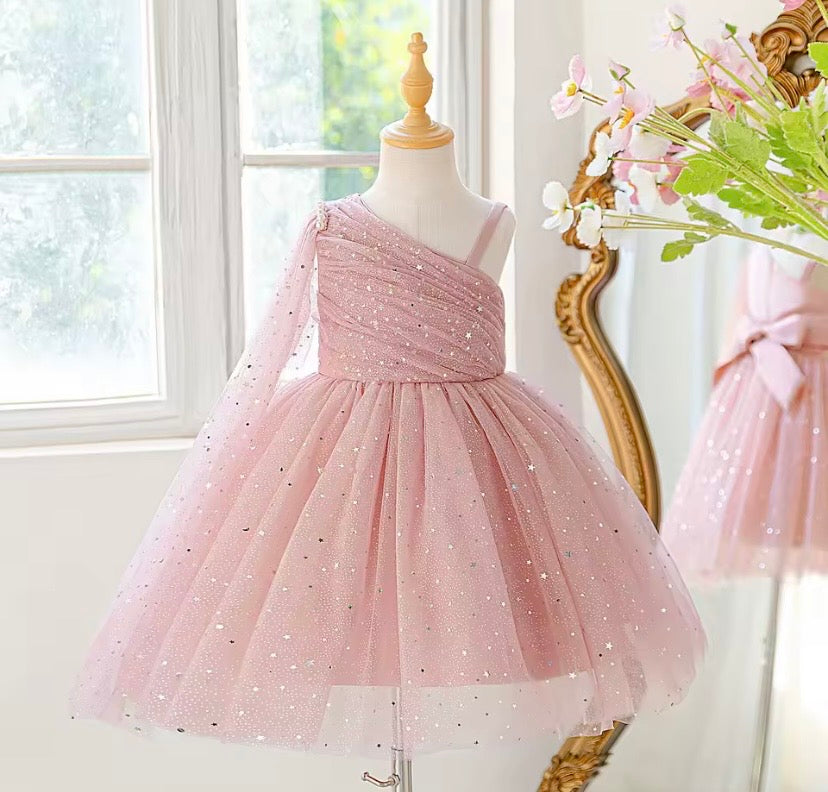 Vestido rosa vieja con brillos 💖 2045RV