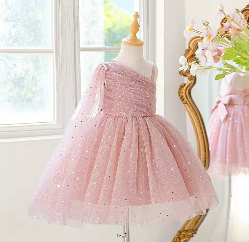 Vestido rosa vieja con brillos 💖 2045RV