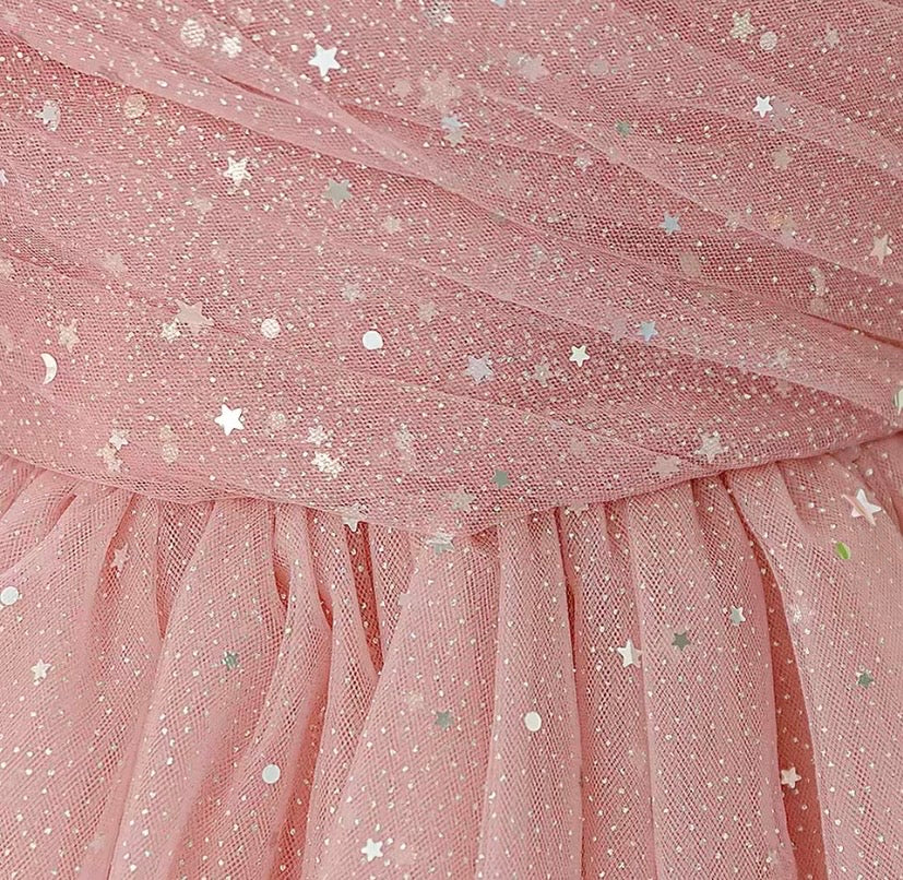 Vestido rosa vieja con brillos 💖 2045RV