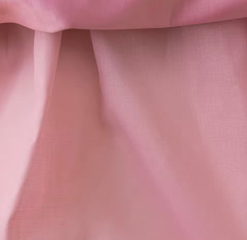 Vestido rosa vieja con brillos, cola larga 💖 3518RV