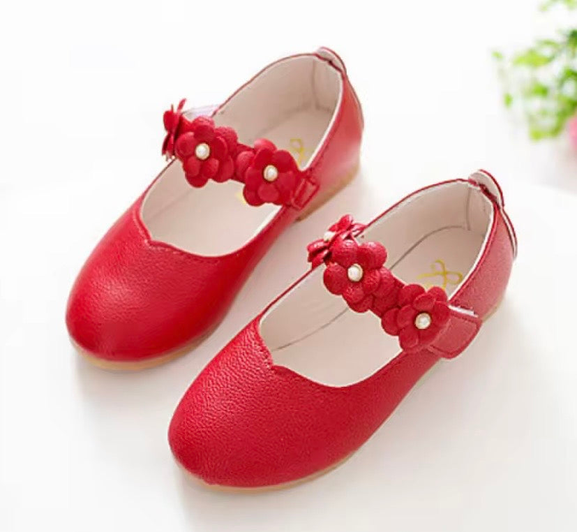 Calzado, zapato, zapatito rojo, flores ❤️ 3523