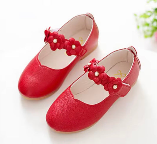 Calzado, zapato, zapatito rojo, flores ❤️ 3523