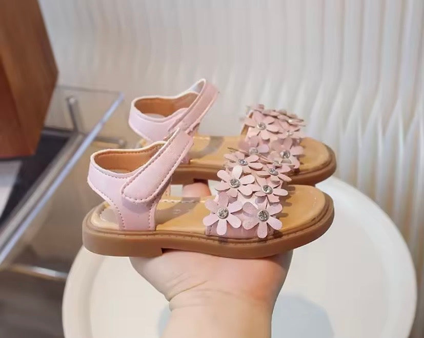 Sandalia rosa vieja, flores 🩷🌸 001RS
