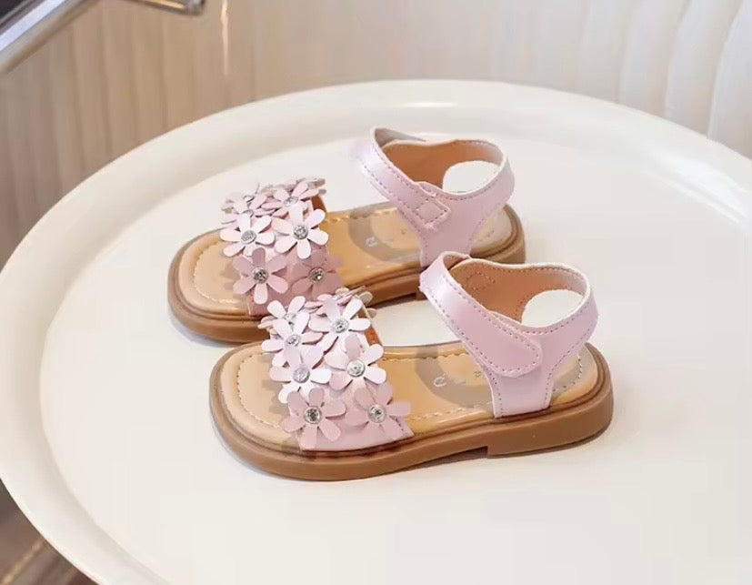 Sandalia rosa vieja, flores 🩷🌸 001RS