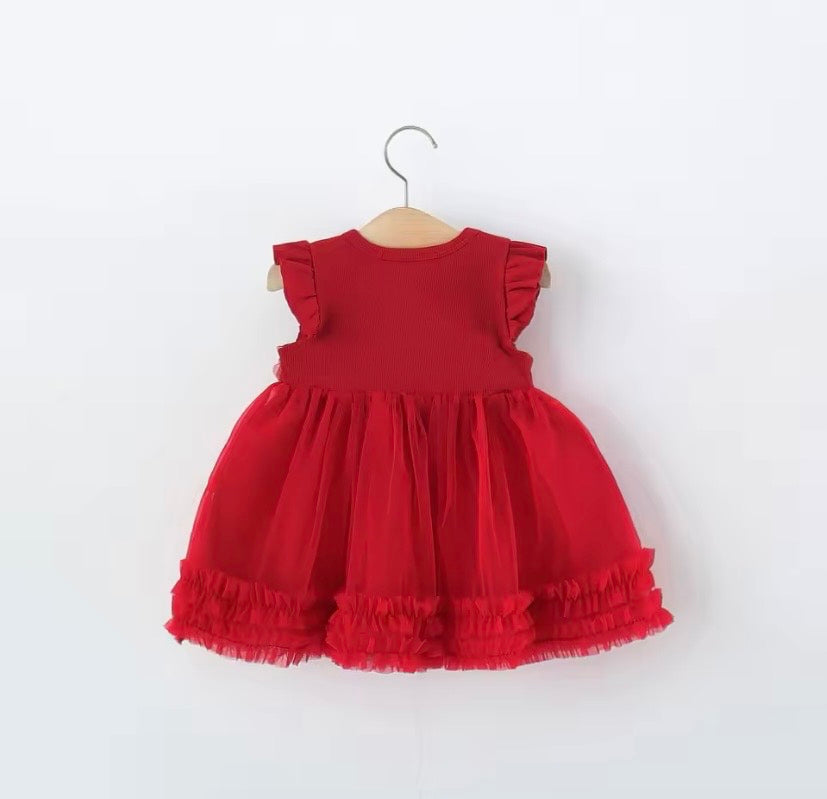 Vestido bordo con detalles de rosas 🌹  3613