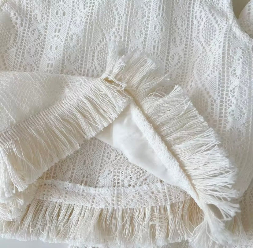 Conjunto blusa más pantalón beige bordado 🤎 3650