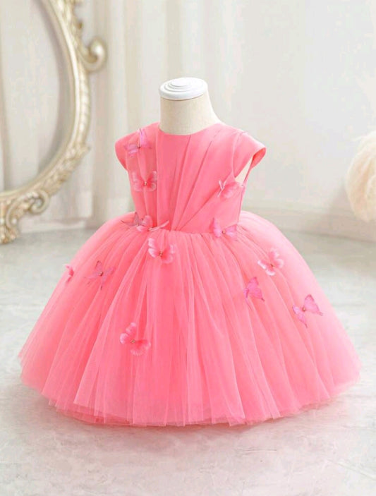 Vestido Mariposas, rosa