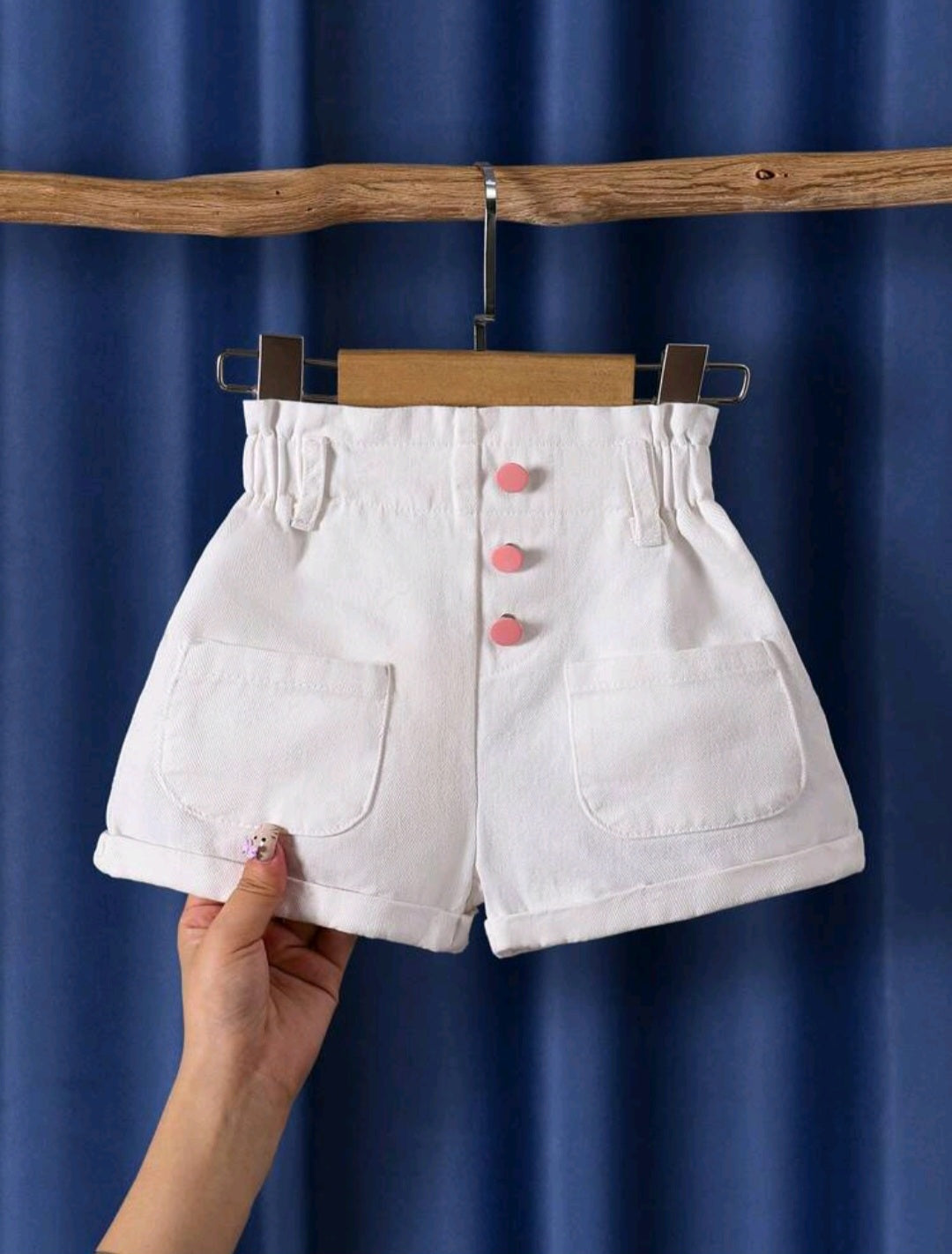 Short blanco jeans