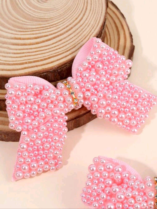 Accesorios, rosa, perlitas, hebillitas, hebilla, moño