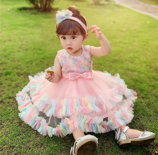 Vestido Rosa, Arcoíris, plim plim, unicornio