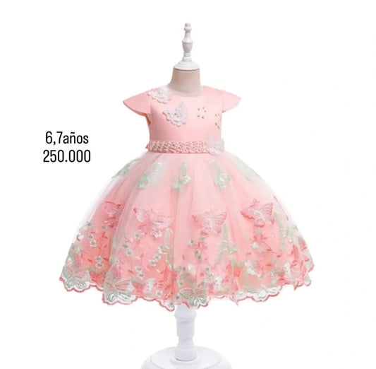 Vestido Rosa Mariposas